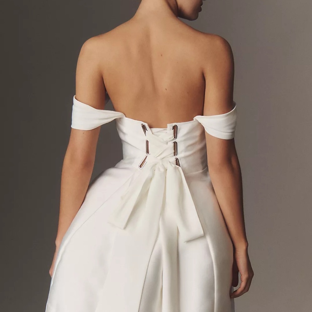 BHLDN White Strapless Dress - Picture 2 of 7